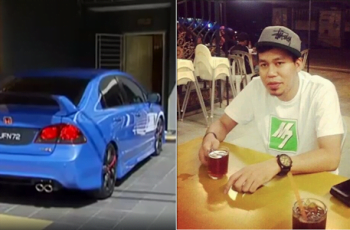 kereta jep sepahtu kena tarik