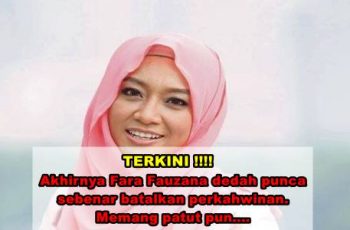 Setelah Batalkan Perkahwinan Akhirnya Fara Fauzana Dedahkan Siapa Hafiz