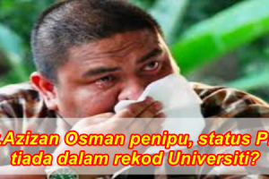 status phd dr azizan osman penipu
