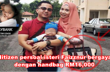 Nitizen Persoal Isteri Faizznur Bergaya Dengan Beg RM16,000