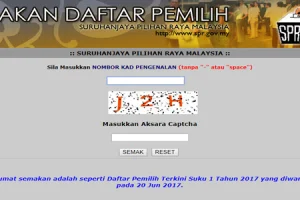 Semakan Daftar Pemilih