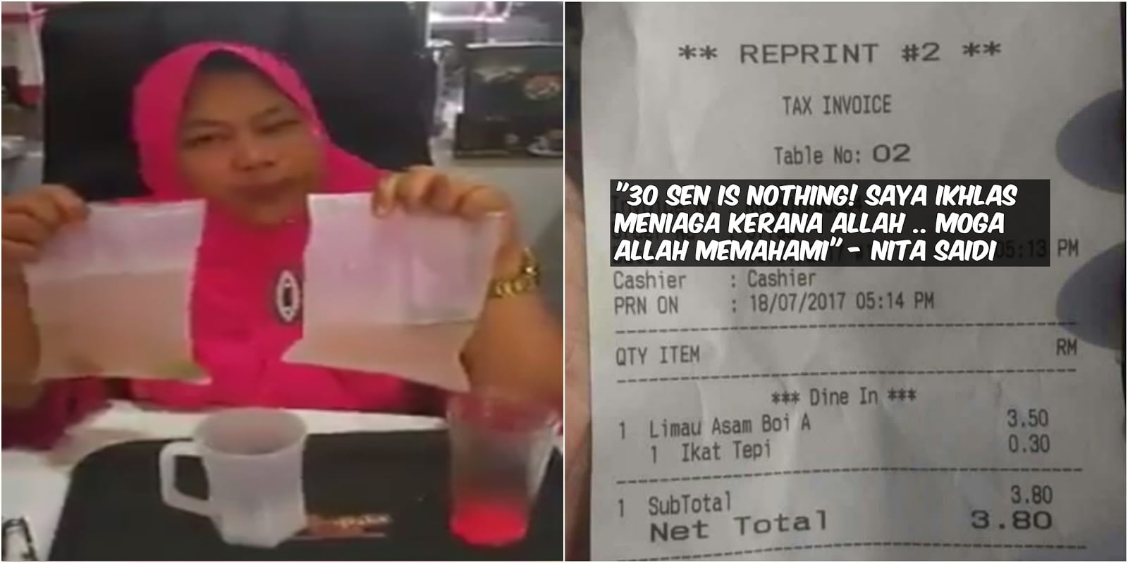 30 Sen Tu Takde Nilai Pun Kata Pemilik Restoran Caj Servis Air Ikat 30 Sen Tu Takde Nilai Pun Kata Pemilik Restoran Caj Servis Air Ikat