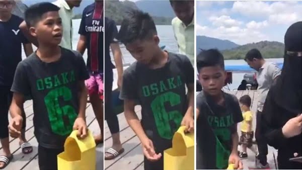 (VIDEO) Kebolehan Adik Dari Langkawi Ini Membuatkan Pelancong Arab Tergamam. Hebat Sungguh! 1 1 19