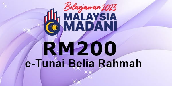 E-Tunai Belia Rahmah RM200